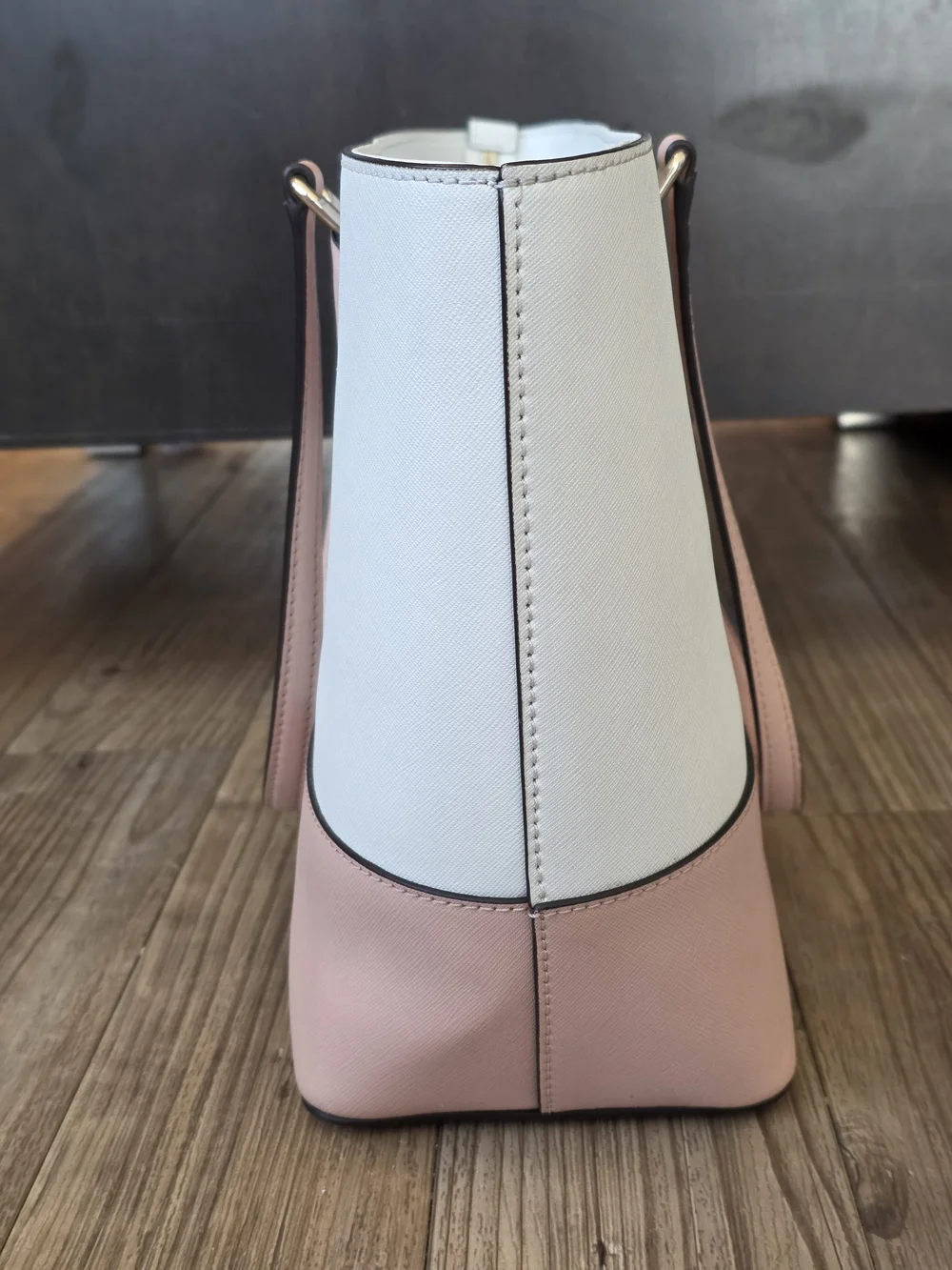 kate spade New York Two-Tone Pink and White Tote Bag